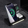Picture of 3-in-1 Wireless Charging Station with Adjustable Light (only comes in black)