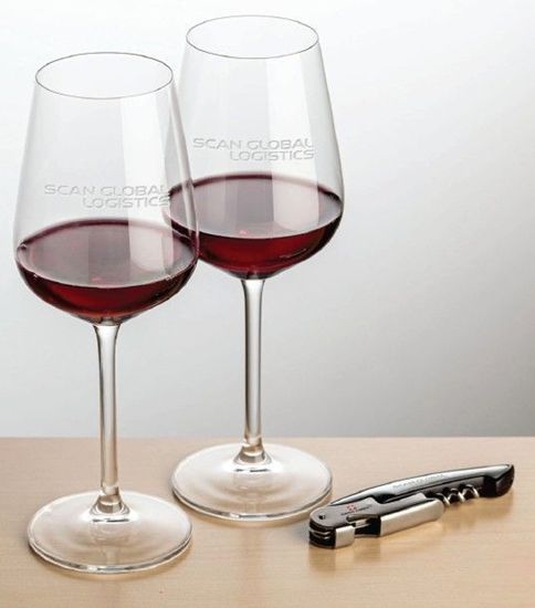 Picture of Swiss Force Opener & Elderwood Wine Glasses