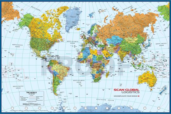 Picture of Laminated World Map